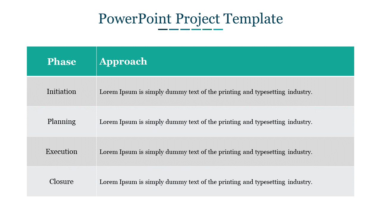 Creative Project PowerPoint Template For Presentation Design